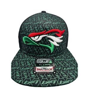 Wynn Headwear Mexico Tribal Snapback Hat – Red Green White Embroidery – NWT